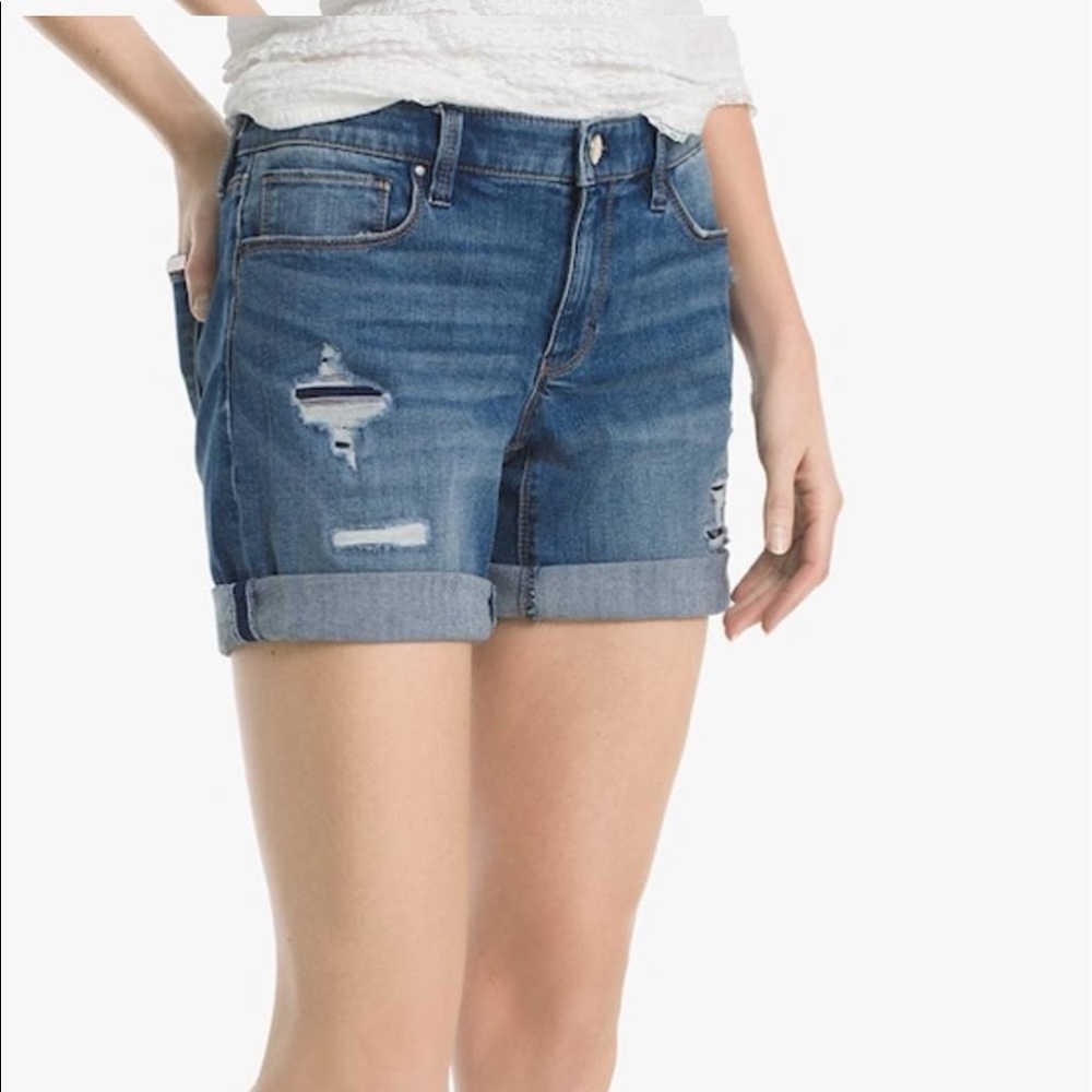 WHBM GIRLFRIEND JEAN SHORTS